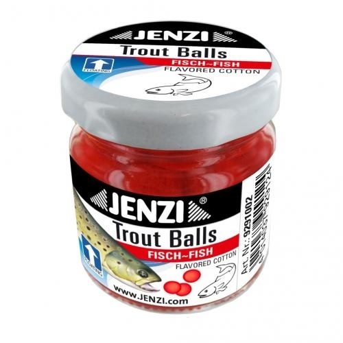 Jenzi Trout Balls Fluo-Red  30 Stück