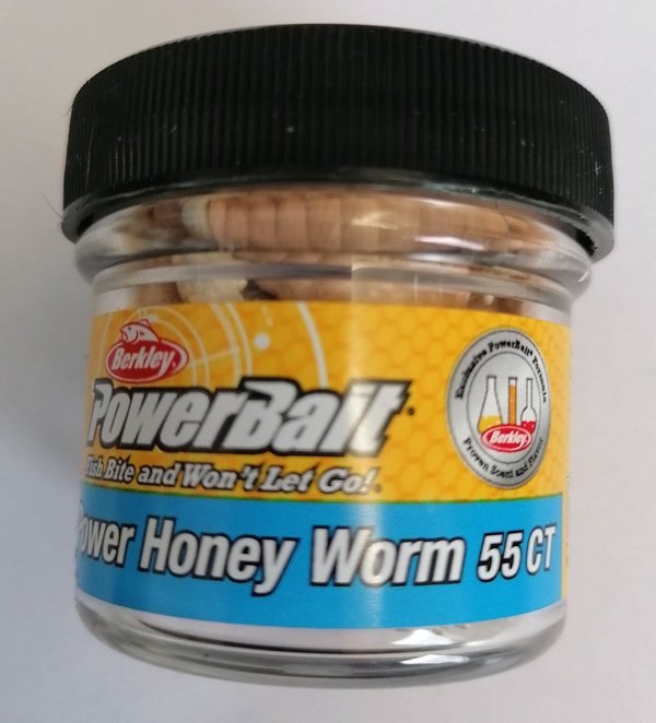 Berkley PowerBait  Power Honey Worm  Orange Pearl 55 Stück